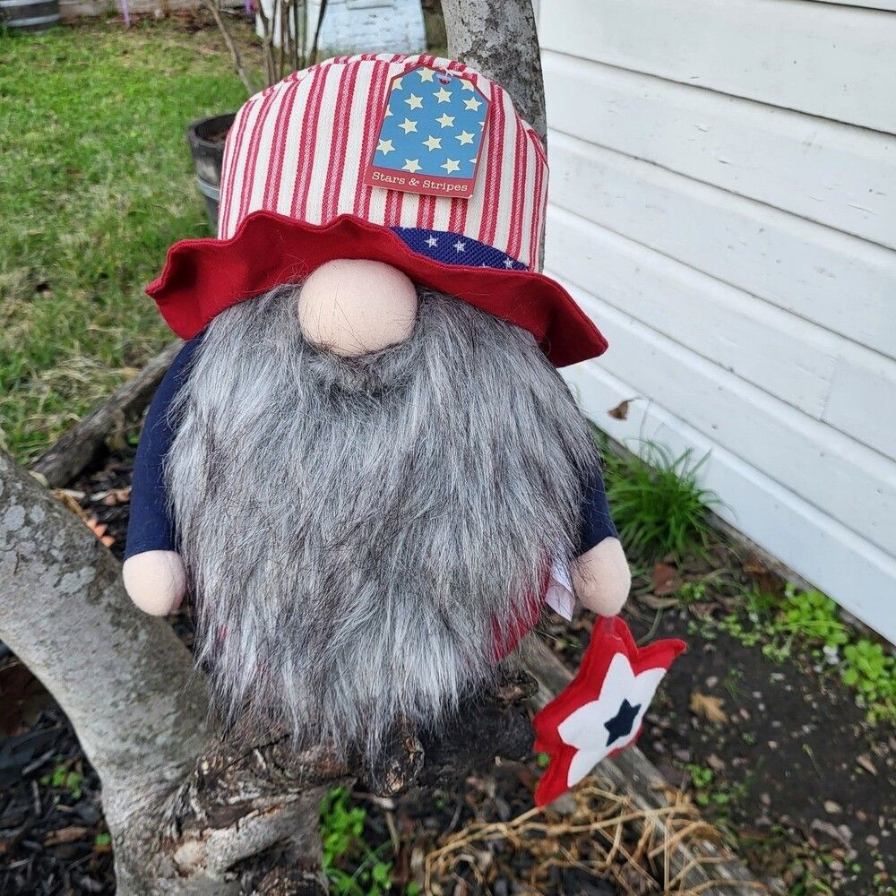USA Red White Blue Patriotic Gnome 4th of July Memorial Day Labor Day America